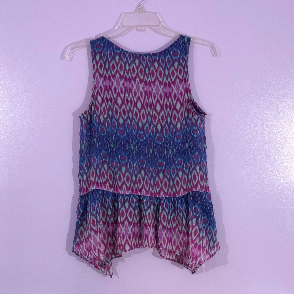 NWOT Express Relaxed Fit Shirred Bottom Tank Top - Picture 3 of 6